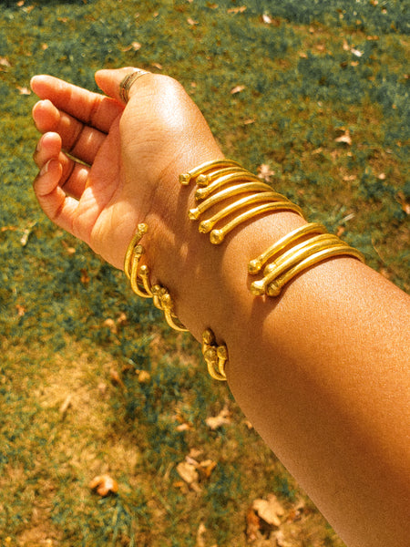 gold Fulani twist bracelet