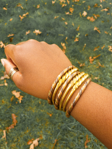 gold Fulani twist bracelet