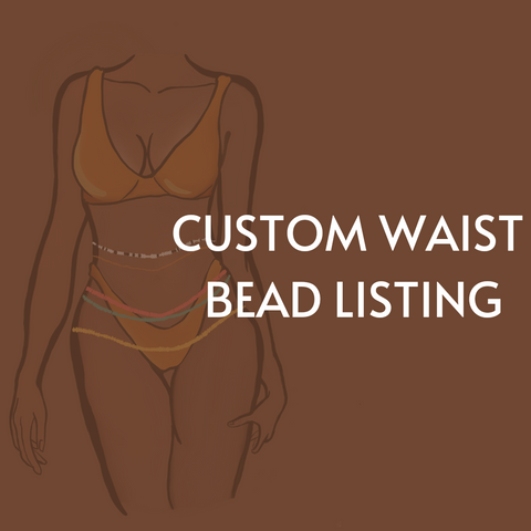 custom waist bead listing